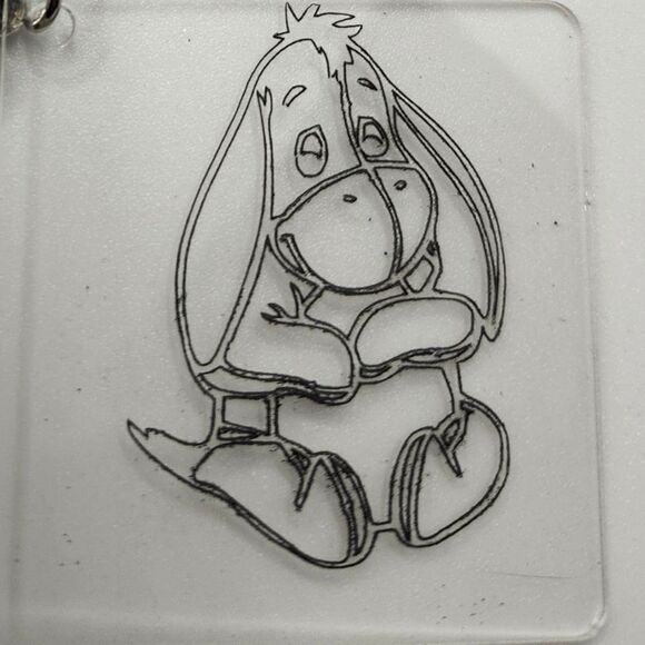 Handmade Donkey Maroon and Silver Keychain,Bag Charm,  Zipper Pull with Tassel - Picture 1 of 9